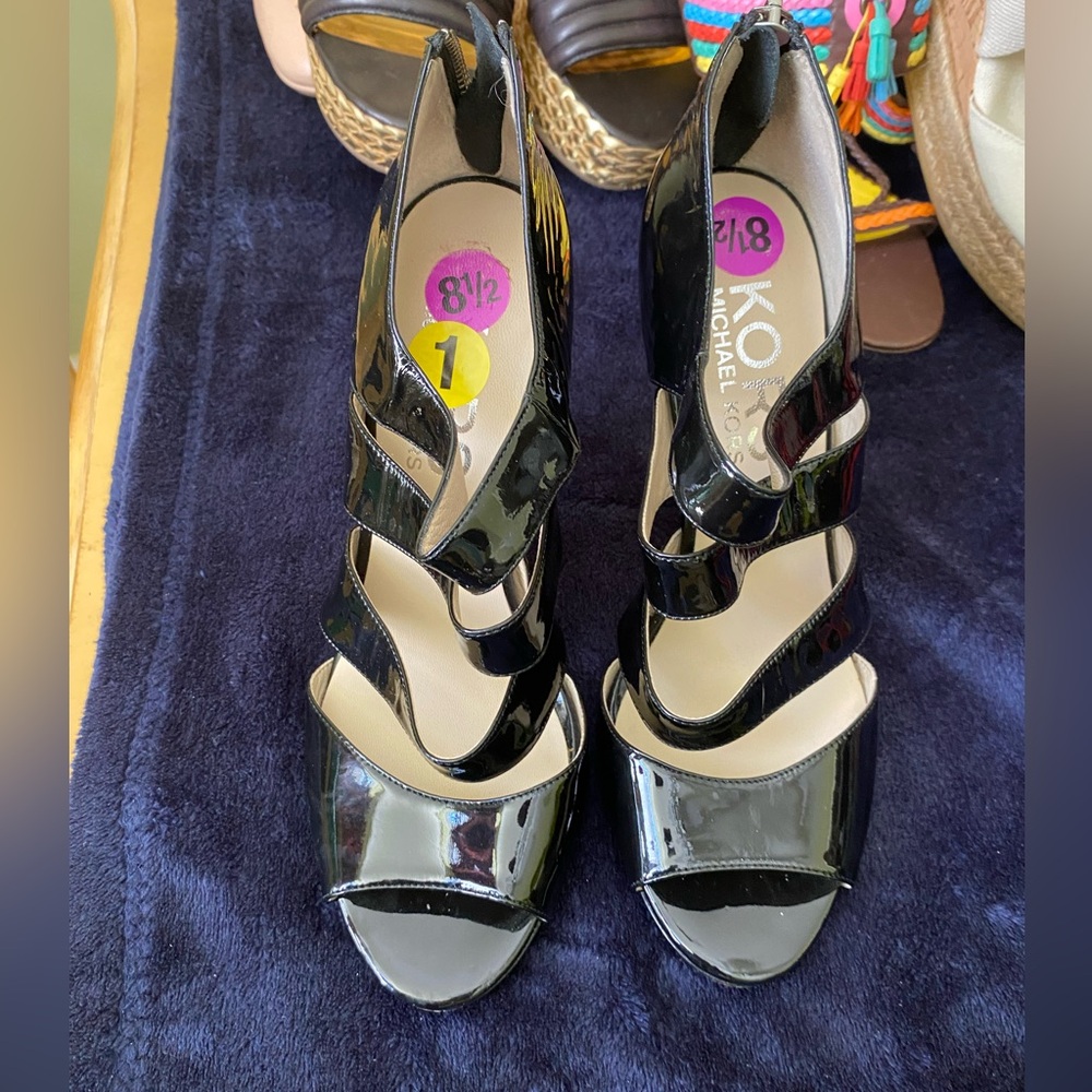 Michael Kors Patent Heeled Sandals